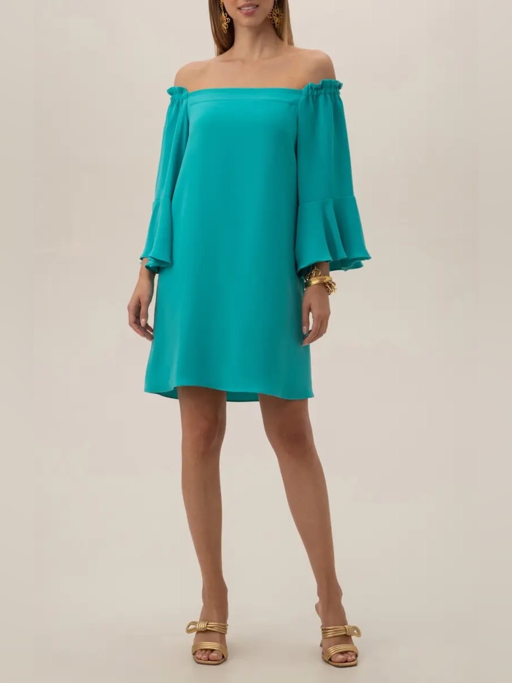 Trina Turk 
Knox Long Sleeve Off the Shoulder Dress $278
